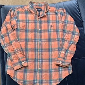 Striped polo button up